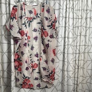 Live 4 Truth Floral Kimono Top - Pink and Purple